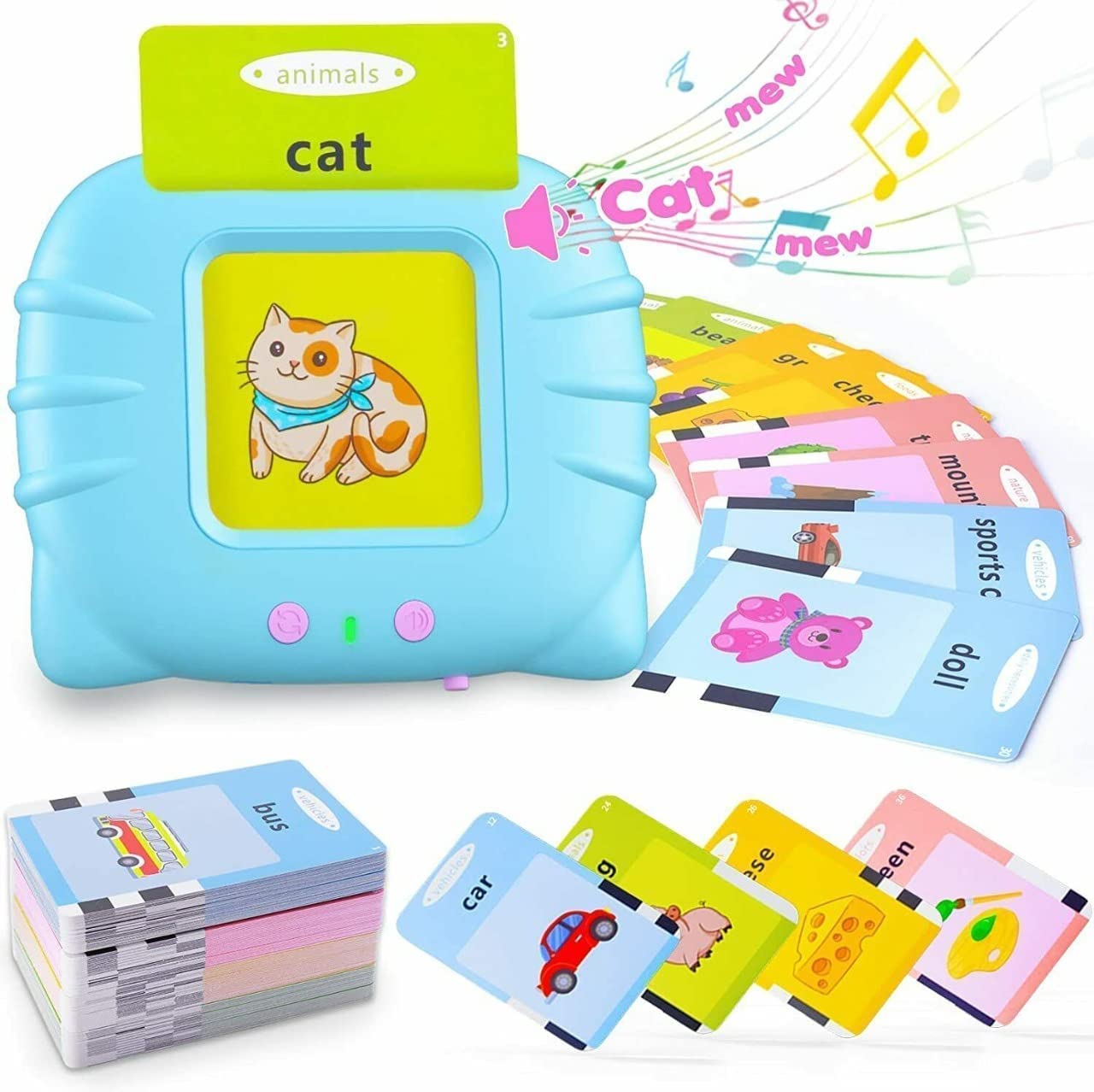 Talking Baby Flash Cards Educational Learning Interactive Toys