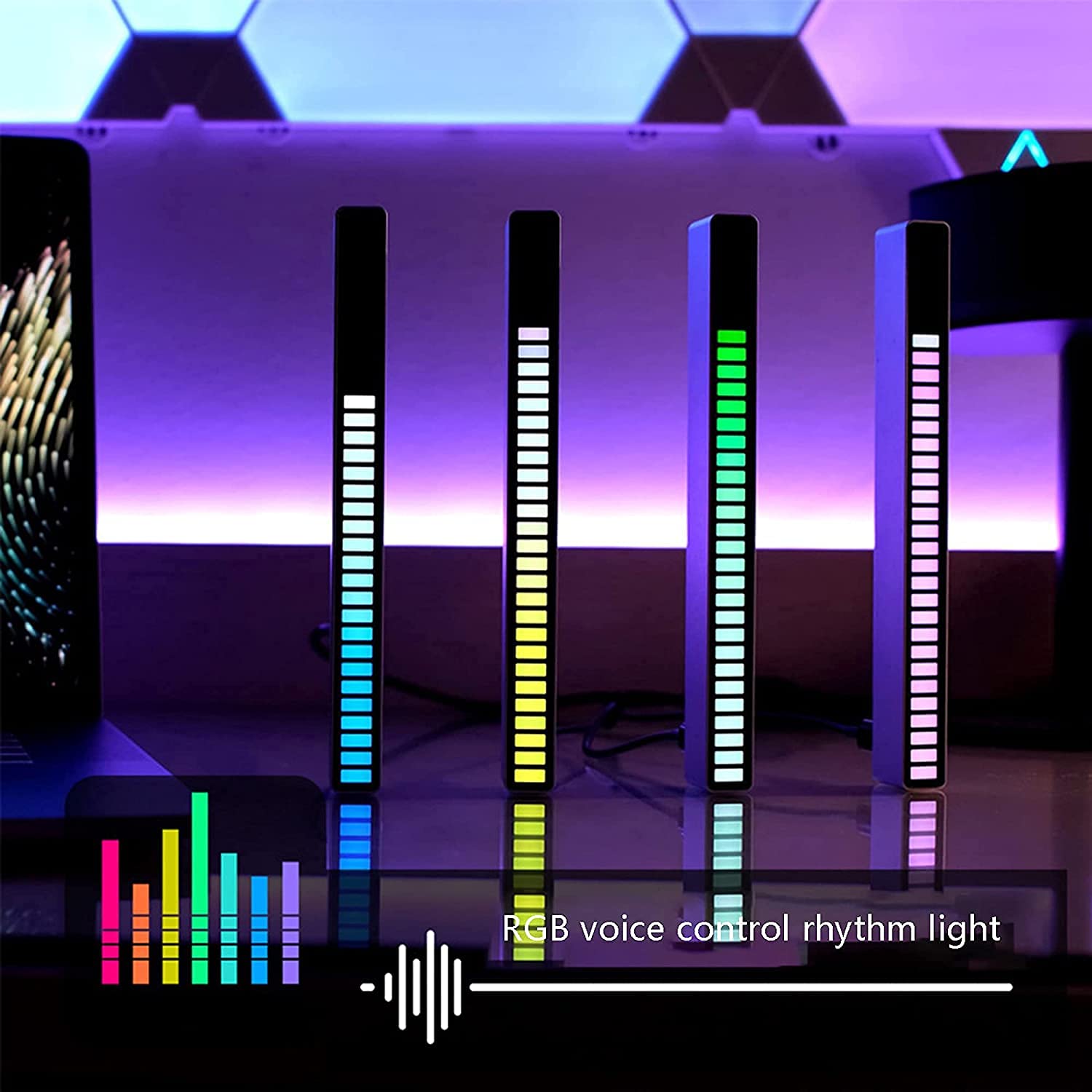 RGB LED Bar With Voice-Activated Wireless Rhythm Light