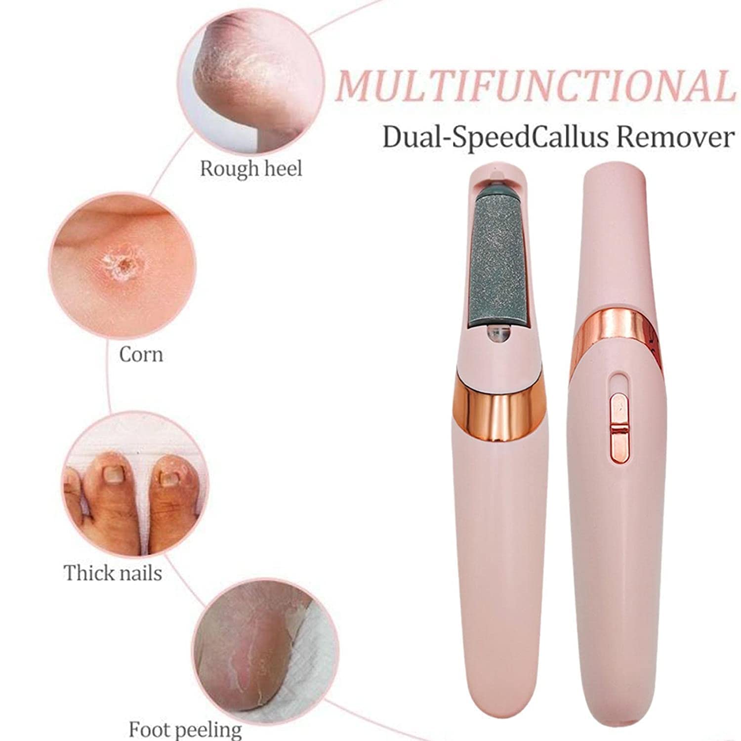 Callus Remover Rechargeable Pedicure Tool for Dead Skin