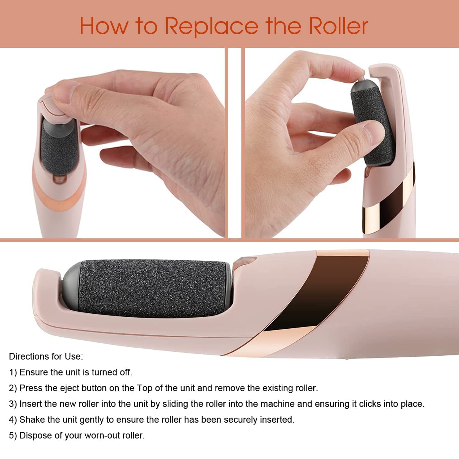 Callus Remover Rechargeable Pedicure Tool for Dead Skin