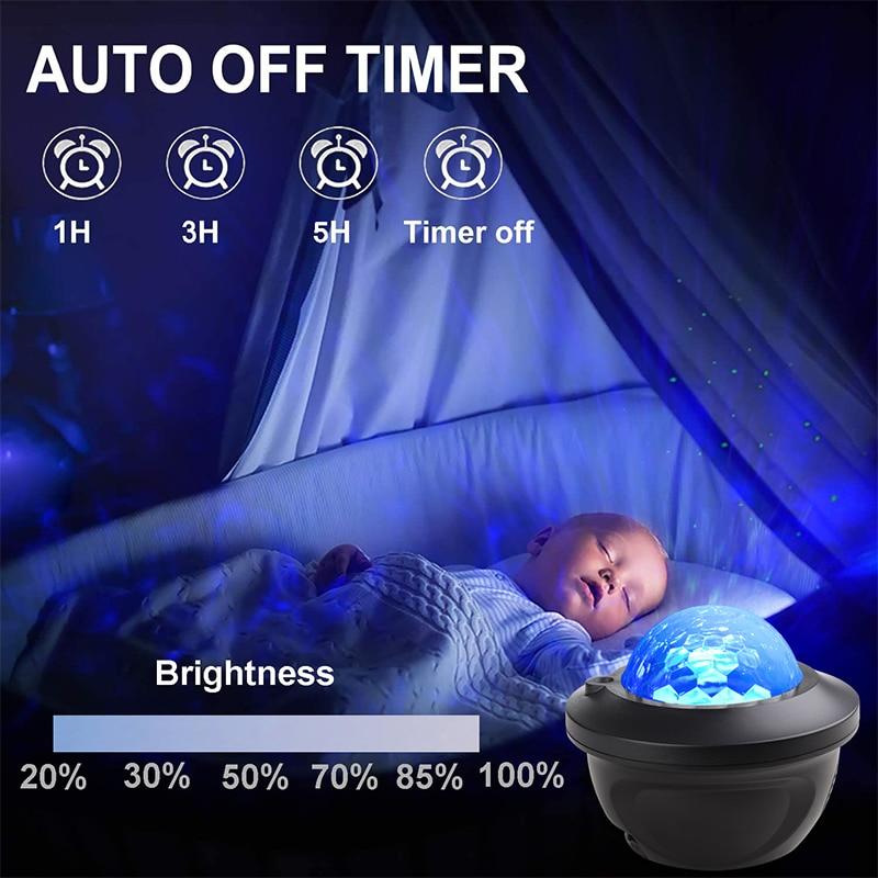 LED Star Galaxy Starry Sky Projector Night Light Built-in Bluetooth-Speaker  For Bedroom Decoration Child Kids Birthd askddeal.com